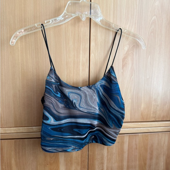 Blue and Black Swirl Pattern Dress Set - Picture 6 of 6
